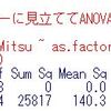 都道府県別の事業所数(民営)のデータ分析３ - R言語のaov関数でANOVA分析をする。