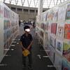 夏休みの宿題の絵が展示されていました