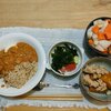 ぜんざい。スパイスカレー(食べきり)。カボチャ煮。