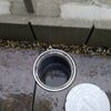 排水づまり　屋外の枡を高圧洗浄　異物が原因