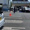 夜だるま速報/国道199号線 福岡県北九州市若松区東二島１丁目付近 自動車整備店付近歩道に乗り上げる横転事故で一部交通規制


