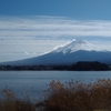 河口湖到着富士山が綺麗です