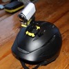ヘルメットにアクションカム