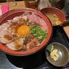 牛恋ローストビーフ＆三元豚ローストポークのハーフ丼　ゴールデンハンバーグ（名古屋市港区）