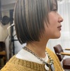 マッシュボブのアンブレラカラーデザイン【顔まわりレイヤー】で個性的なボブに