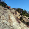 中山最高峰から大峰山へのリベンジハイキング（その２）中山連山縦走路岩場
