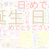 　Twitterキーワード[#健屋爆誕DJ祭]　05/14_01:02から60分のつぶやき雲