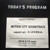 2016/09/12 Motion City Soundtrack、ナードマグネット ＠ 梅田クアトロ