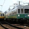 琴電琴平線を走る長尾線回送列車