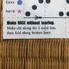 Make DICE without tearing