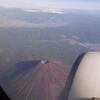 出雲へ向かう空　～機内からの富士山