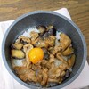 単身赴任シリーズ①豚と茄子の味噌炒め丼🍚