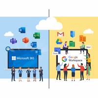 【2025年版】Microsoft 365 vs Google Workspace 結局どっち？料金・機能・AIを徹底比較！後悔しない選び方を解説