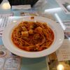 前橋市の「シャンゴ 前橋石倉店」で「マーレトマト（魚介のトマトソース）パスタ」の夕食。