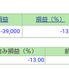 ポートフォリオ　営業日：2020/6/11　暴落で投信含み益減少