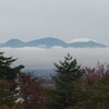 浅間山に積もった雪