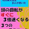 誰でもすぐに頭の回転が3倍速くなる３つのテクニック