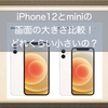 iPhone12とminiの画面の大きさを比較！iPhone12 miniの画面はどれくらい小さいのか徹底比較！！