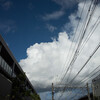 夏の雲・レトロ看板