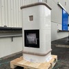 福岡県那珂川市で設置のバイオマス蓄熱暖炉・ラスタベッタがやって来た^^ #福岡暖炉