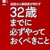 32歳までに必ずやっておくべきこと