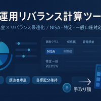資産運用リバランス計算ツール