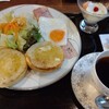長男のお送りに桜珈琲