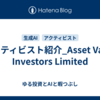 アクティビスト紹介_Asset Value Investors Limited