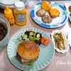 ハンバーガーとジェノベーゼソースヾ(o´∀｀o)ﾉ