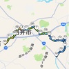 今日の練習　2時間37分ランニング