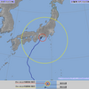 台風18号上陸