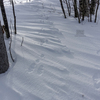 雪歩き、いつもの山で雪に埋もれる