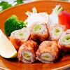 豚薄切り肉のひと口ねぎカツ＆えのきとかにかまのサラダ