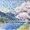 NHK 柴崎先生『3か月でマスターする絵を描く』印象派風に桜を描く