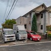 一旦帰宅した後は、夕暮れの貫山をみながら、