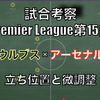 首位でW杯ブレイクへ！【現実味を帯びてきたリーグ優勝】プレミアリーグ第15節 ウルブス×アーセナル