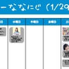 今週のナナニジ(1/29~2/4)