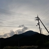 夕空と電線　赤とんぼ