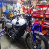 GX750　シート・マフラー　外し