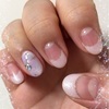 6月 初夏 New Nail Design オフィスネイル 〜 タイダイ、ラメ、ラメライン、ストーン〜