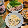 今宵は鶏肉のレタス巻き！