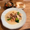 折衷創作料理【風人】日替わりランチ｜海の幸ムニエル彩り野菜の豆乳ソース＠滋賀