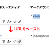 文字列にURLをペーストするとリンクに