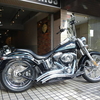 2008　FLSTF　ホイール＆ハンドル交換