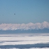 雪山と流氷