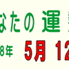 2018年 5月 13日 今日のうんせい