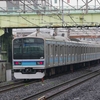 9月7日撮影　常磐線　北松戸駅　EF81牽引の【東京メトロ東西線直通用】E231系800番台の秋田車セ入場配給を撮る　