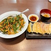花見川の台湾料理八福でチンジャオロース飯と餃子のセットを食べました。