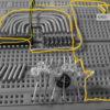 トランジスタアレイ(TD62783APG)を使ってコンパクトな回路で8個のLEDをON・OFFする