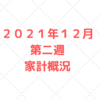 【実績公開】２０２１年１２月第二週　子供３人５人家族の家計管理